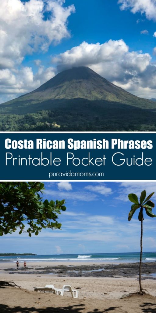 A handy printable Pocket Guide for Costa Rican Spanish Phrases.