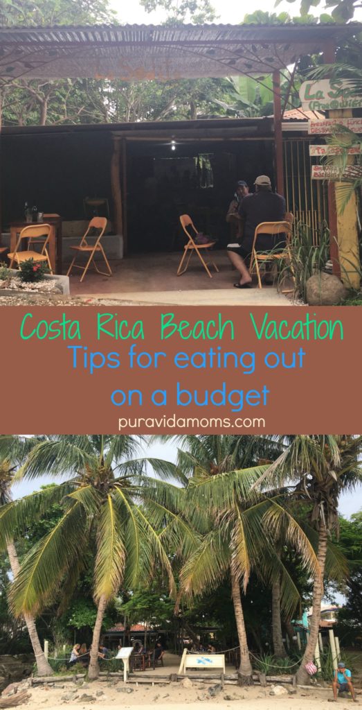 costa rica beach vacation tips for eating out on a budget