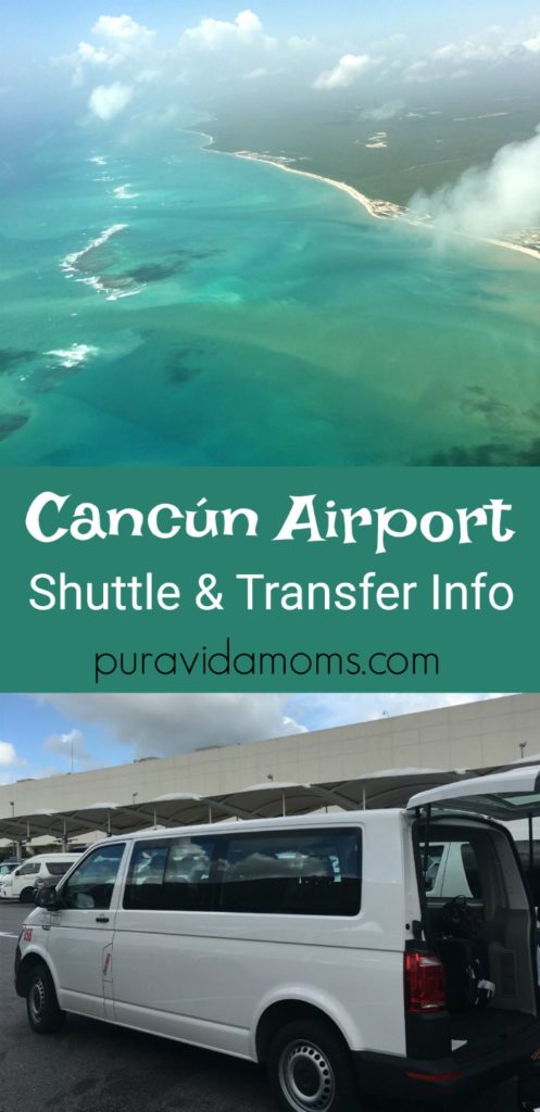 Information for transfers from CAncun Airport to area towns and hotels