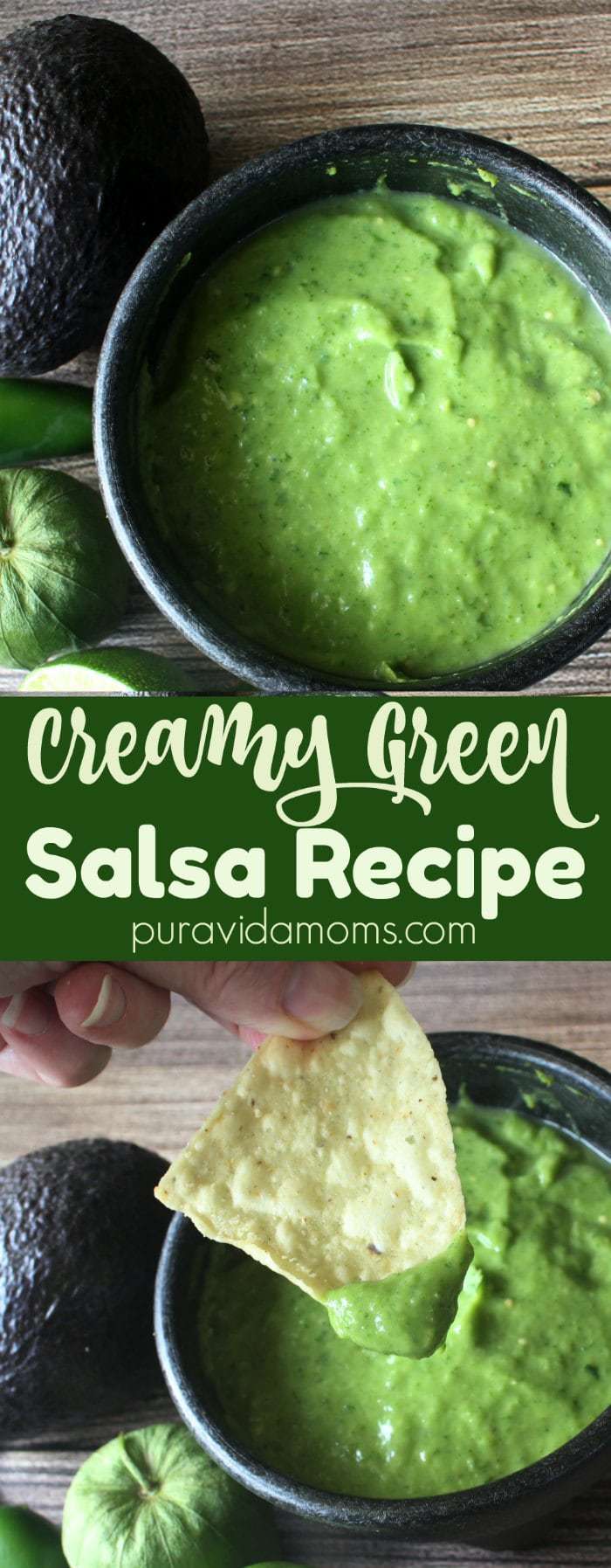 Creamy Mexican Green Salsa Recipe Pura Vida Moms