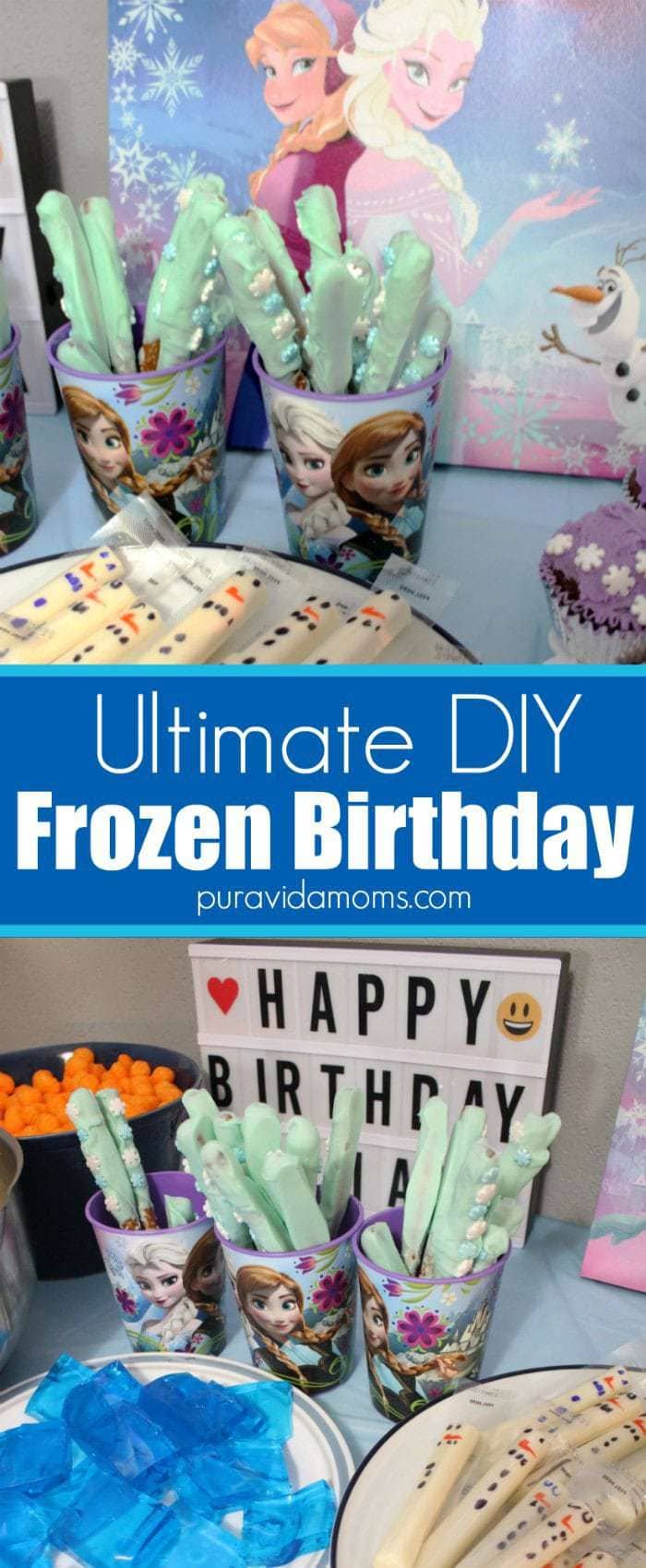 Ultimate DIY Frozen Birthday Party