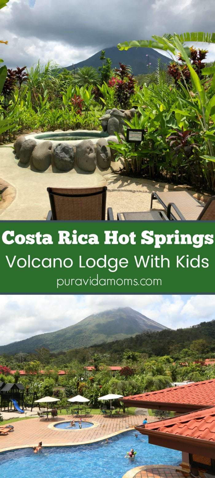 The perfect family hotel near the Arenal Volcano in La Fortuna Costa Rica isVolcano Lodge and Springs! A mid-priced hotel that caters to families- delicious continental breakfast, gorgeous volcano views, multiple hot springs and cold pools and beautifully groomed walking trails.