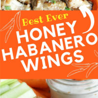Honey Habanero Wings pinterest image