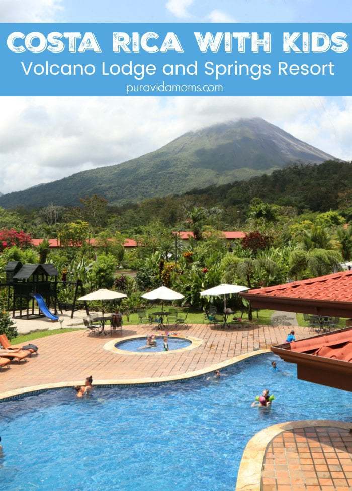 An image of the pool at the Costa Rican Volcano Lodge.