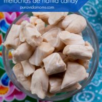 A clear bowl of homemade Costa Rican candy.