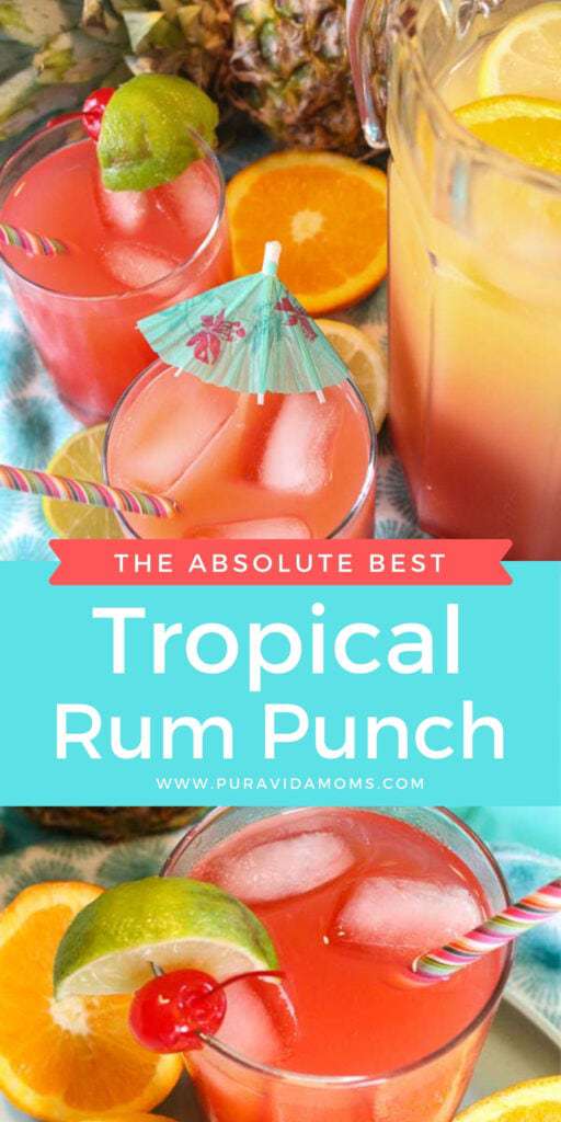 Best Rum Punch Recipe pinterest image