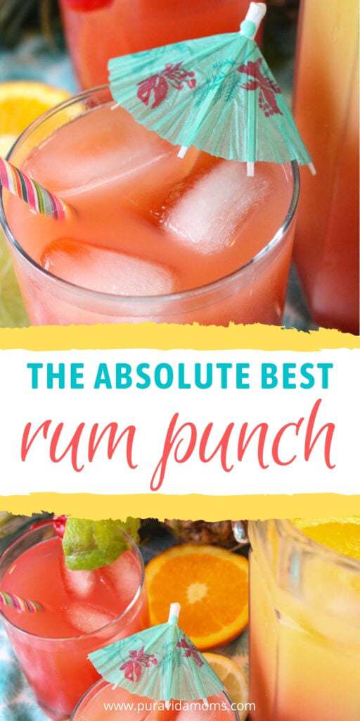 Easy Rum Punch pinterest image