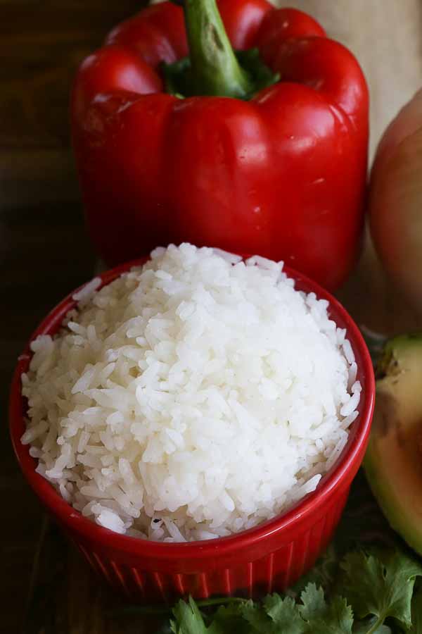 white rice costa rica with red peper