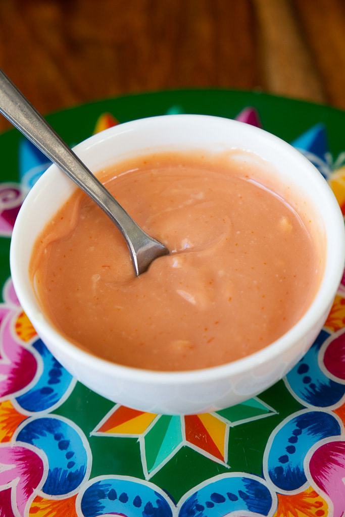 pink sauce for dipping food