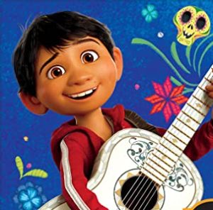 Cartoon image of Miguel from Disney's Coco movie.