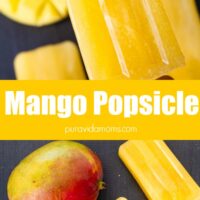 Mango Popsicles on a stick.