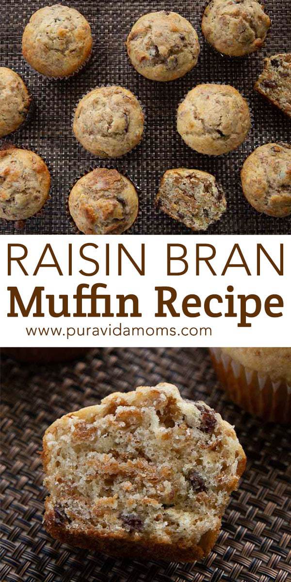 Raisin Bran Muffin Recipe - Pura Vida Moms
