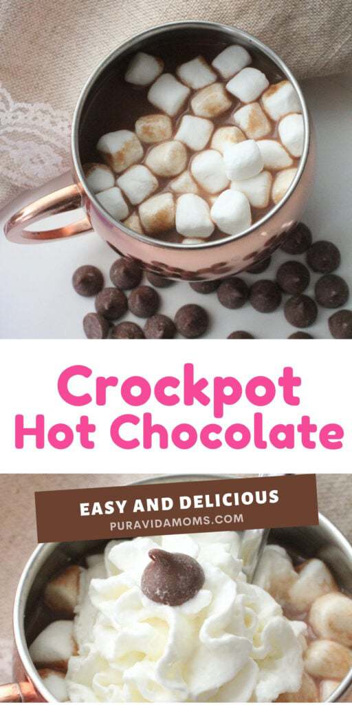 CROCKPOT HOT CHOCOLATE RECIPE pinterest image