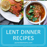 Lent Dinner Recipes pinterest image