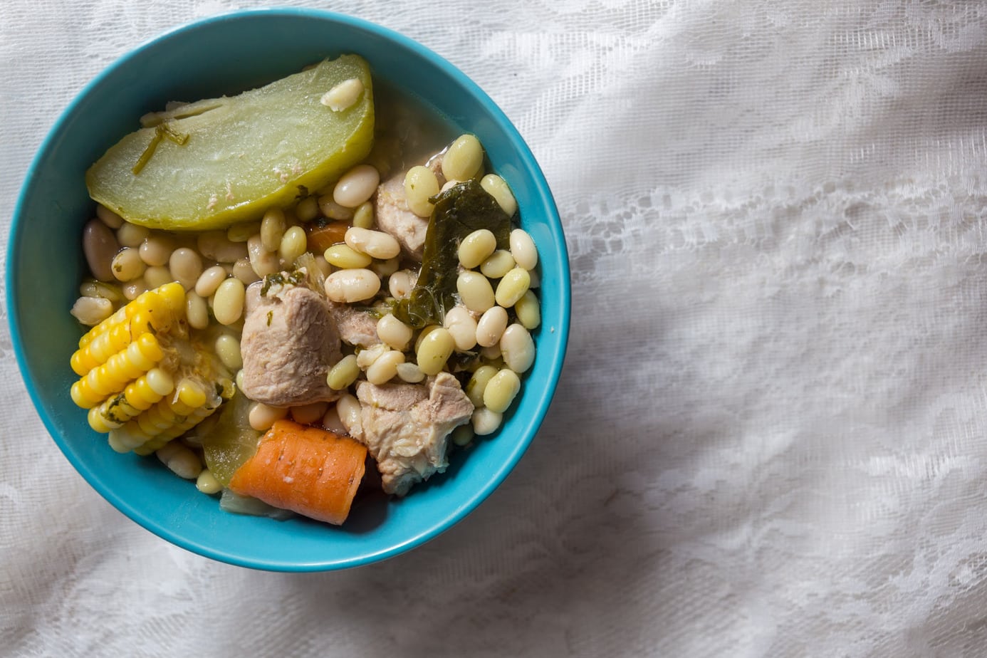 Costa Rican White Bean Soup With Chayote